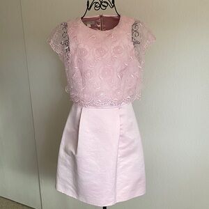 Ted Baker Soft Pink Satin Debria Dress